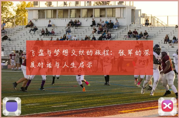 飞盘与梦想交织的旅程：张军的深度对话与人生启示